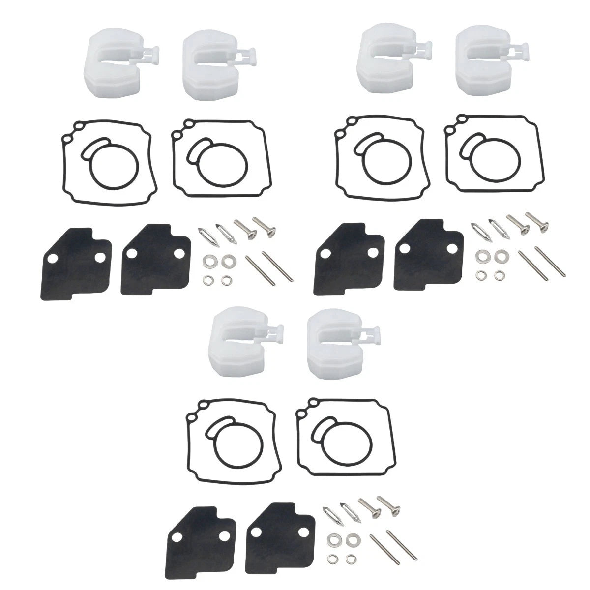 3Pc Outboard Carburetor Kit with Float for Tohatsu Nissan M 40 50 HP 3C8871222M