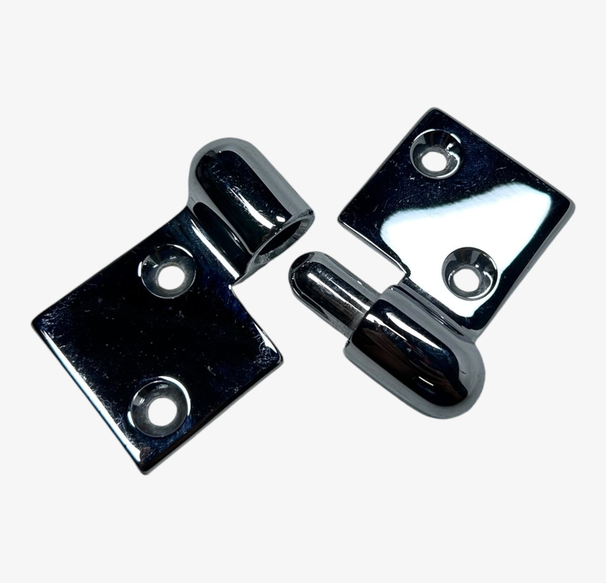 Perko 0152DP0CHR, Chrome Plated Bronze Right Hand Pull Apart Hinge 3 3/4'' X 2''