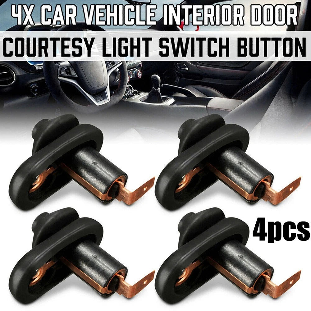 4pcs-Universal ,car Vehicle for Interior Door Courtesy Light Lamp Switch,Button