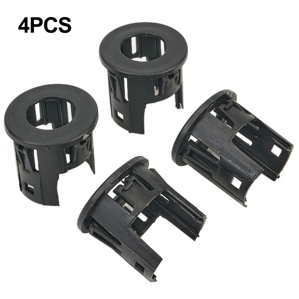 Parking Assist Sensor Bezels Parts ABS Accessories Black Fittings