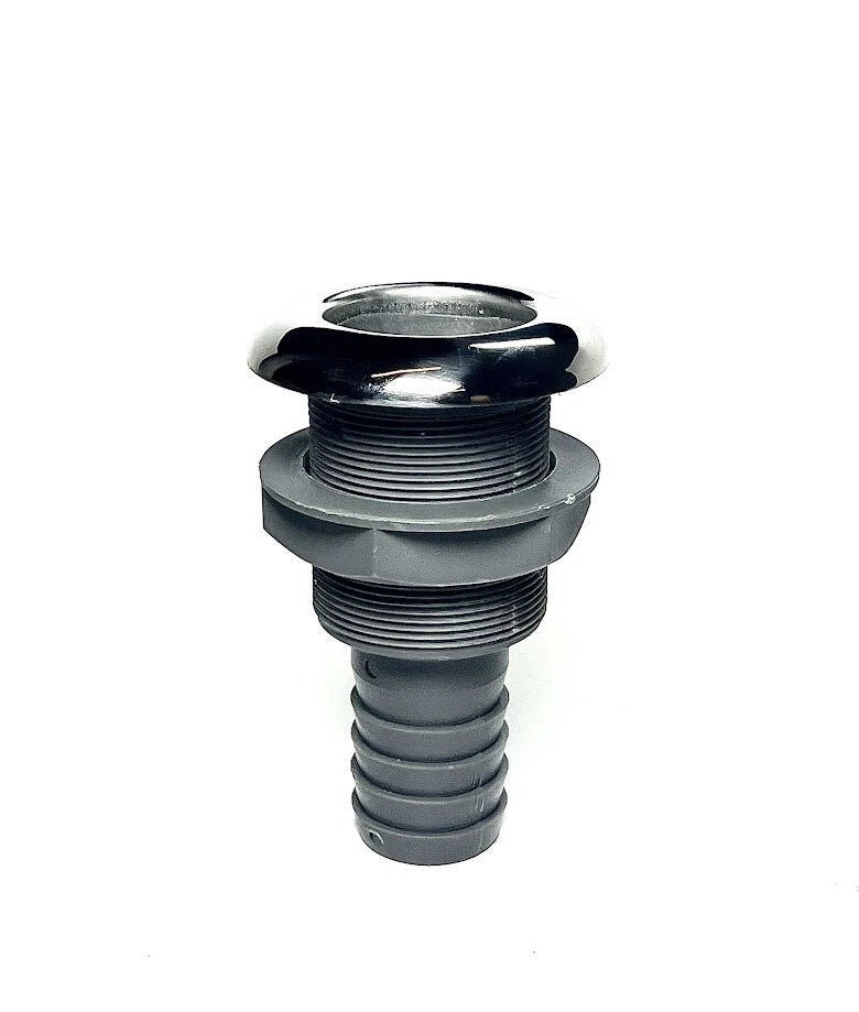 Marine Town 9005253, Thru Hull with Scupper, SS Cap, , OEM