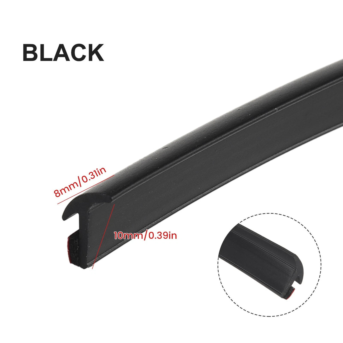 Incline T Shaped Rubber Sealing Strip for Car Protection and Noise Reduction