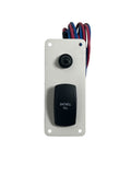 Baitwell Fill Switch Panel, 4 3/8in X 1 7/8in, White
