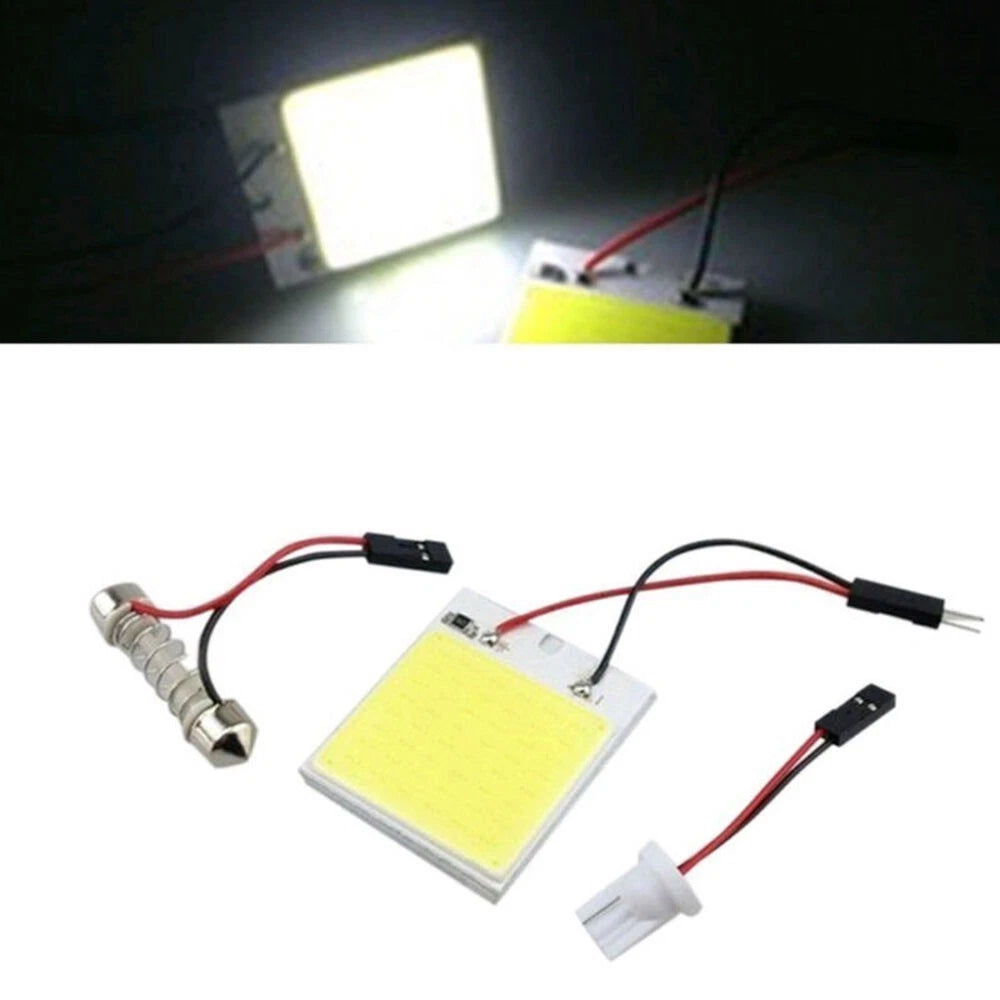 Car 48LED COB White for Interior Light Bulbs Dome Panel 12V 4W Replacement Parts