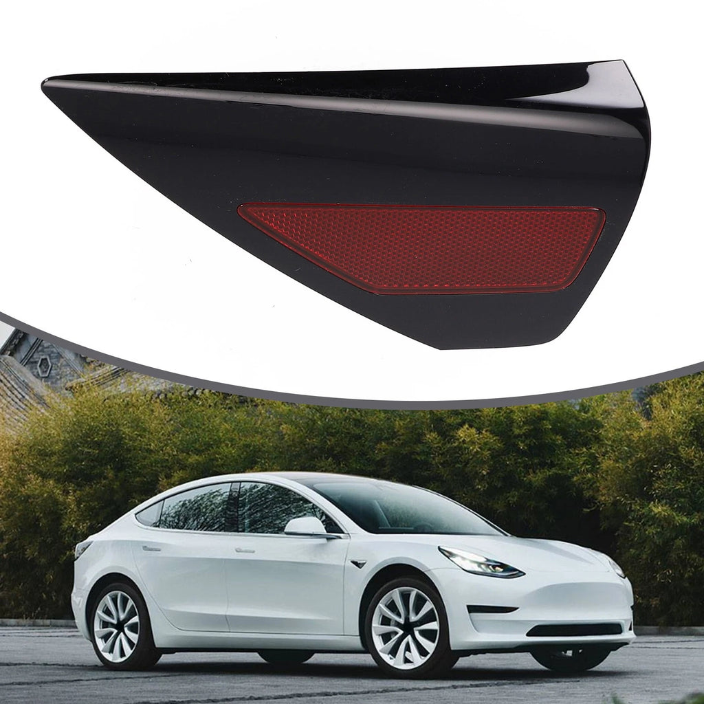 Black Shell Left Driver Side Charge Door Cover Reflector for Tesla for Model 3 Y