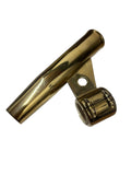 Tigress Gold Stainless Steel Rod Holder for 1 in 3/4 OD Pipe Fixed Angled Mount
