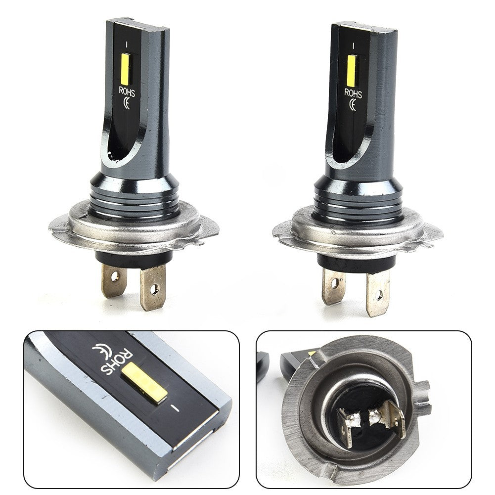 2x Bright H7 LED 6SMD Headlight Replace Hi/Low Kit Bulbs Beam Yellow 3000K
