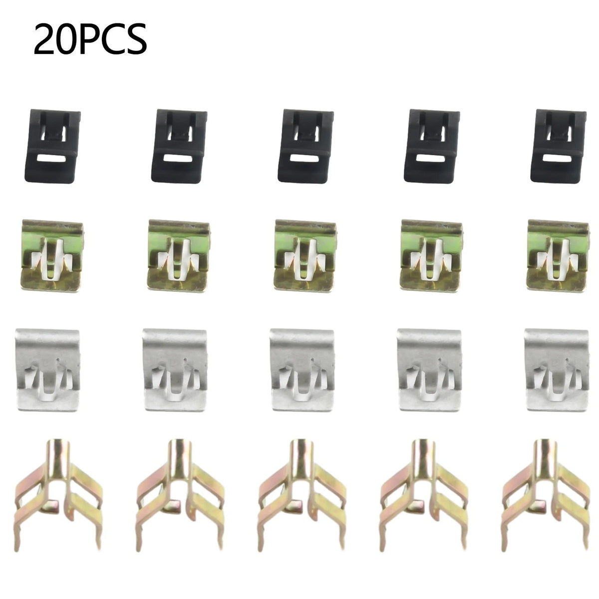 ??metal Fasteners for Car Panels Trim and Interiors - Pack of 20 Clips??