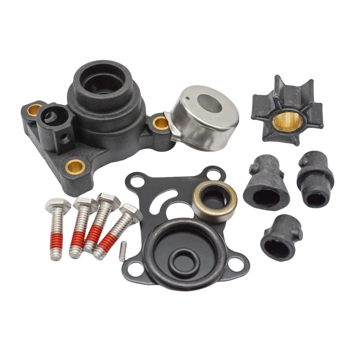 Water Pump Impeller Kit for Johnson Evinrude 9.9-15HP 1974-2007 Replaces 394711