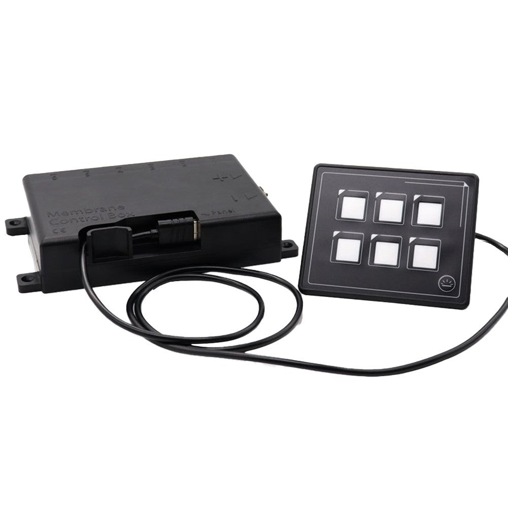 Waterproof 6 Gang LED Switch Panel with Control Box for Vehicle Applications