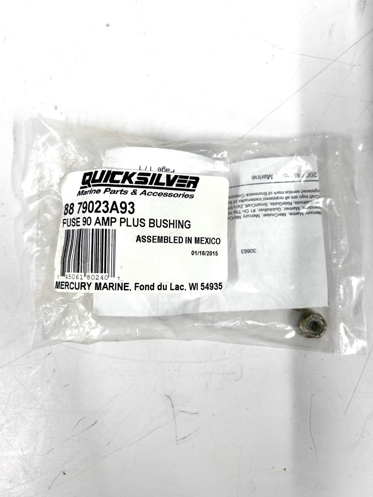 Quicksilver 88-79023A93 , 90 Amp Fuse Plus Bushing