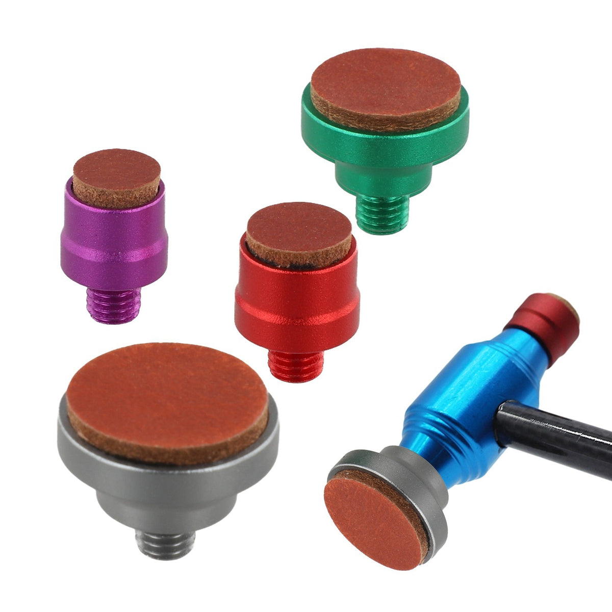 4 Pieces Paintless Dent Repair Tool Set for Car Body Knock Tools Door Hood Use