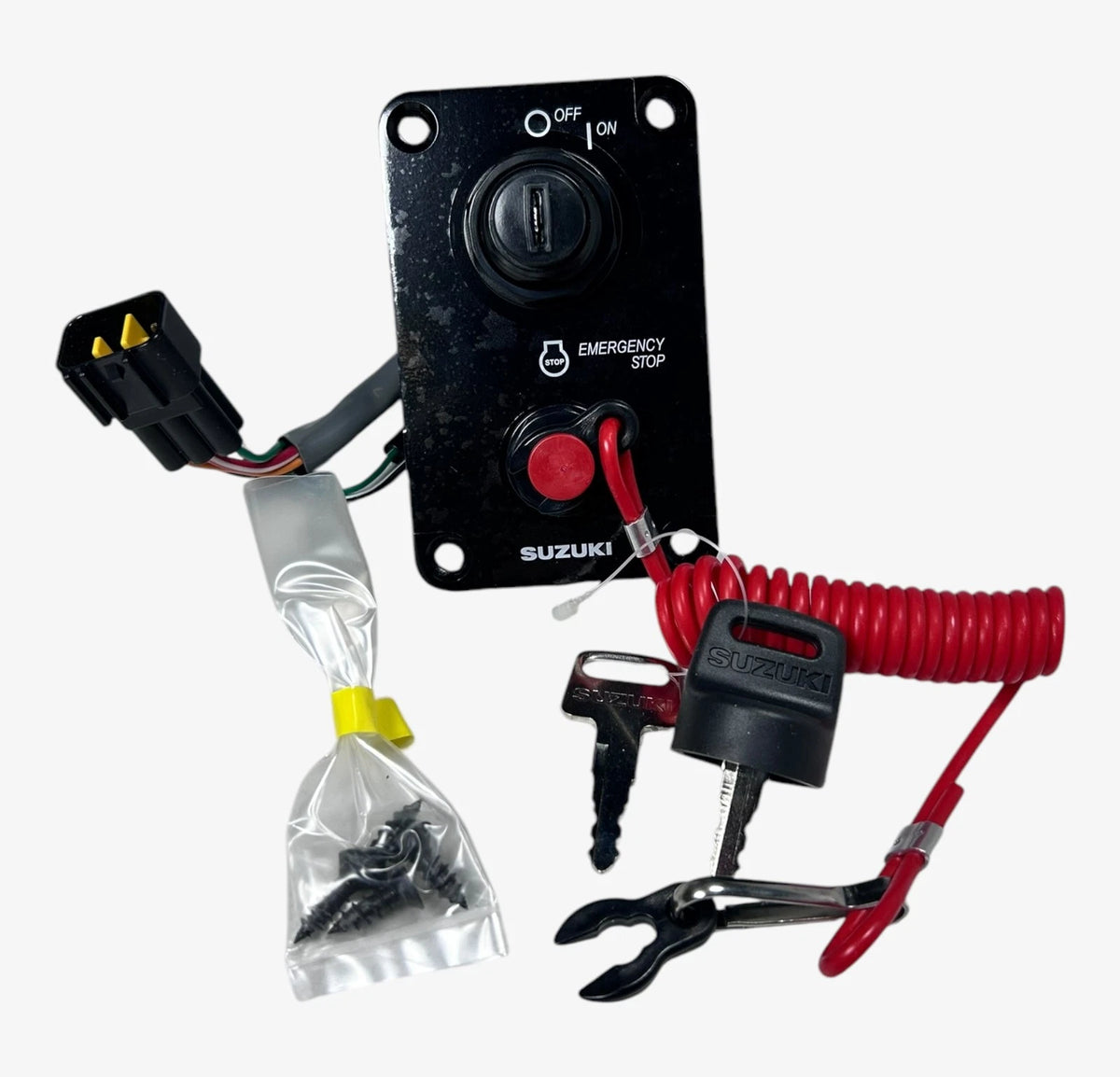 Suzuki 37100-98J0 Single Ignition Switch Panel Square for Electronic Controls