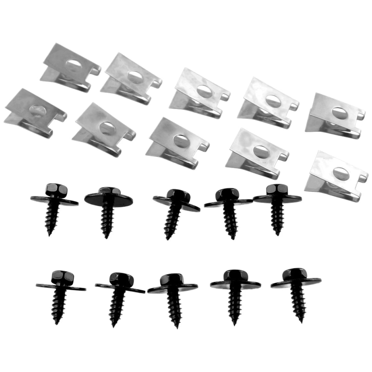 8mm Hex Head Self Tapping Screws Washers & Nut Speed Fasteners Clips for