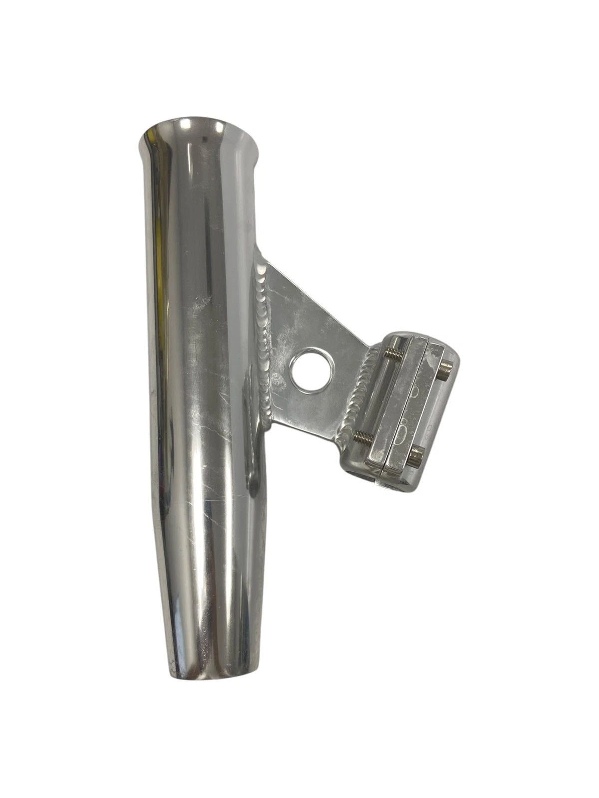 Tigress Silver Aluminum Rod Holder for 1in OD Pipe Fixed Angled Mount (see Info)
