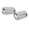 Water Jet Cover Car Chrome Windshield Washer Cap Wiper Nozzle Cover