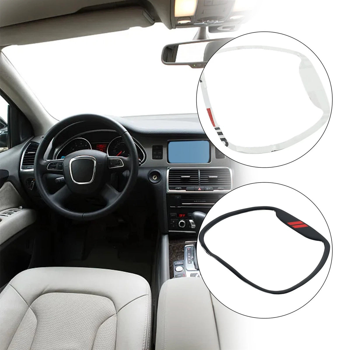 Steering Wheel Center 10*/set for Interior Replacement Trim ABS Accessories