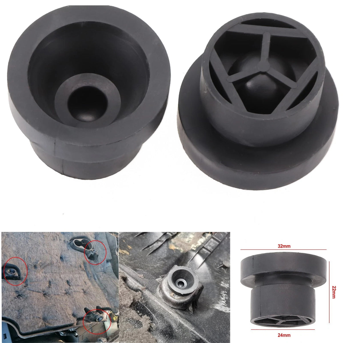 2pcs SMALL ENGINE COVER ENGINE COVER 7M5Q-6D277-AA Car ENGINE COVER
