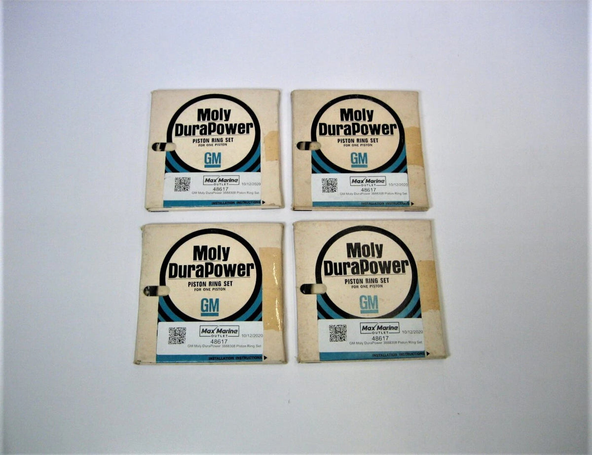 '- - GM 3888308, Moly DuraPower 454 7.4L Marine Engine Piston Ring Sets, 5/64''