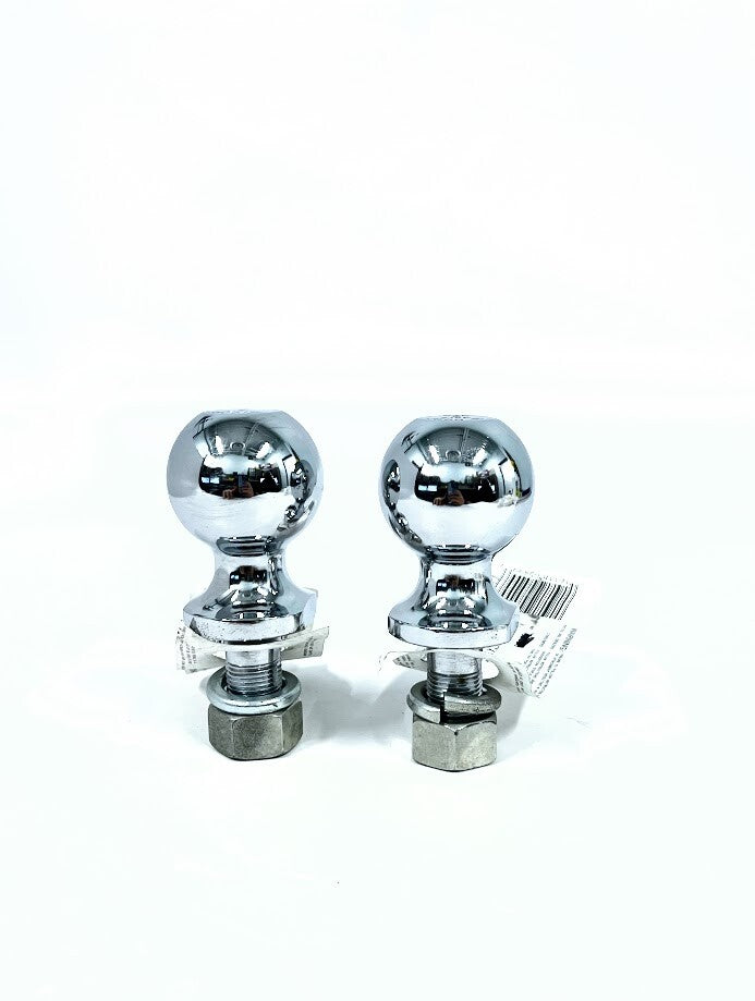 Reese Hitches 33849, Class II Chrome Hitch Ball, 2 Inch, GTW 3500lbs, 2 Pack