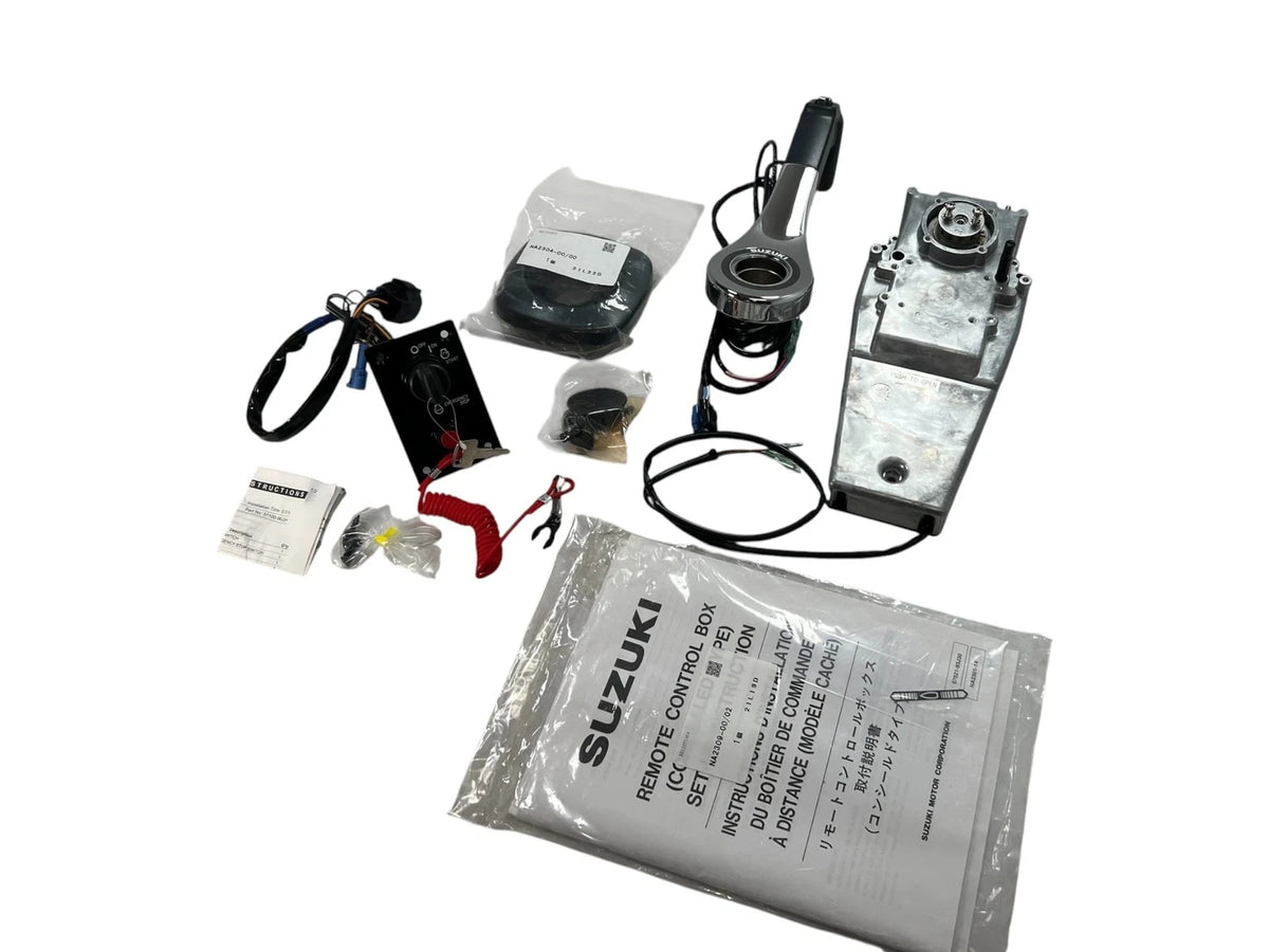 Suzuki 67000-93JN0, Flush / Side Mount Control Kit, with Key Switch, OEM