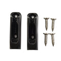2*-Boat Black Nylon Self-lock Rope Clam Cleat Cord Lock For-Marine Accessories
