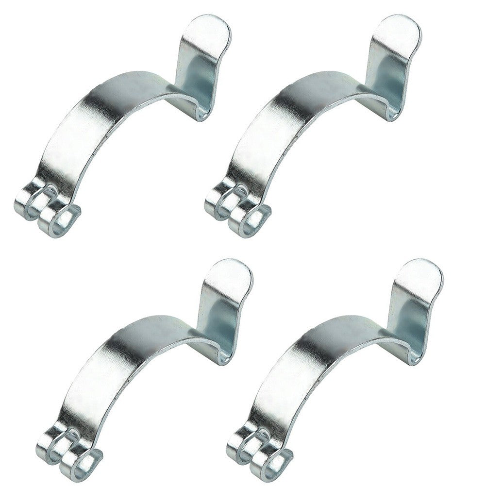 4x Clips Air Filter Easy to Install Intake Steel Card Shrapnel Metal Silver