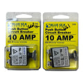 Blue Sea Systems 2132, Push Button Circuit Breaker 10 AMP - 2 Pack