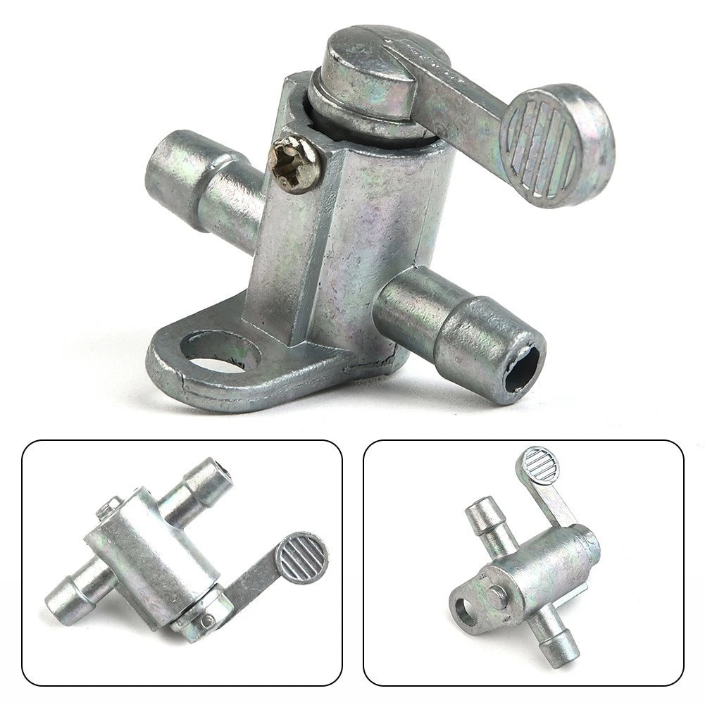 Silver for Dirt Bike for ATV Petcock Switch 1.6\'\' X1.8\'\' 1pcs 8mm Aluminum