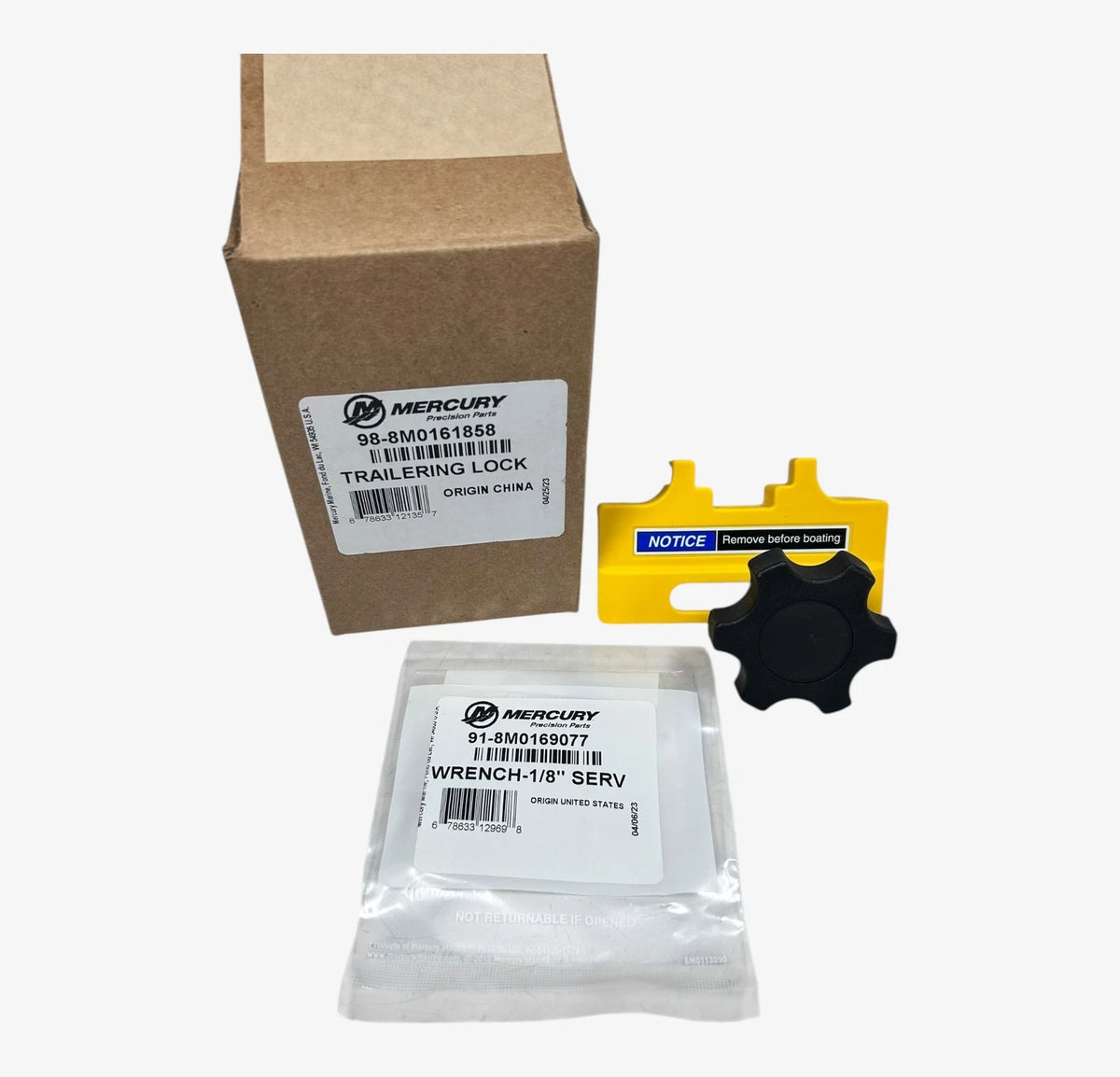 Mercury 8M0161858, Trailering Lock , OEM
