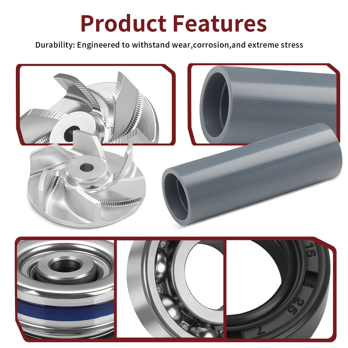Water Pump Seal Rebuild Kit with Impeller Driver for Polaris Sportsman 500 (1996–2013)
