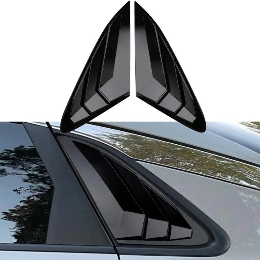 Rear Side Window Louvers Compatible for Kia K5 GT 2021 2025 Car Exterior Gloss
