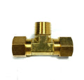 LMF LF274981010080 2, Compression to Compression Brass Tee MPT 5/8''