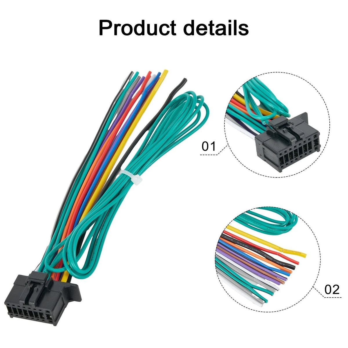 Easy DIY Installation with the 16 Pin Car Radio Wire Harness for Pioneer DEH