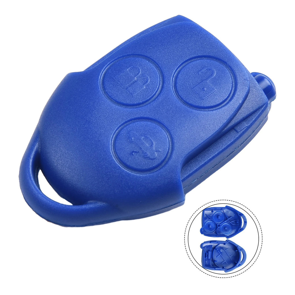 For TRANSIT CONNECT MK7 3 Button Remote Key Cover Blue ABS Replacement Part