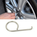 Silver Metal Lug Nut Center Cover Cap Removal Tool for Skoda 6X0012243