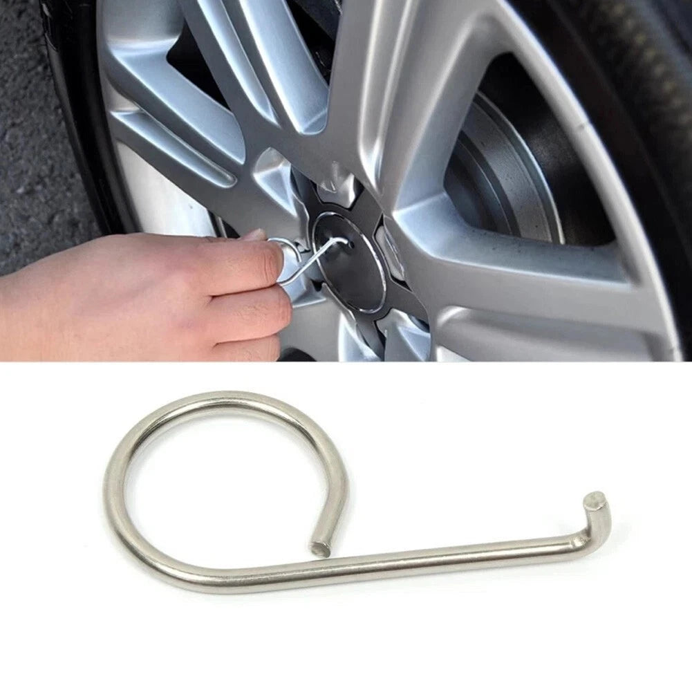 Silver Metal Lug Nut Center Cover Cap Removal Tool for Skoda 6X0012243