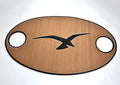 Proline Adhesive Oval Table Top Brown Inlay for Springfield 18 X 30 Table