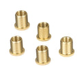 Gold 5Pc Gear Shift Knob Thread Adapter Nut Insert Kit for M12x1 25 Shift Knob