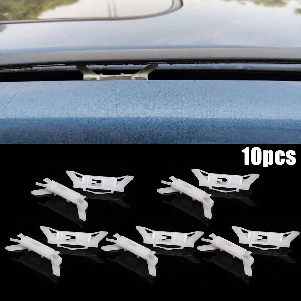 For Moulding Drip Rail Clips Roof Weather Strip 10pcs /set 2003-2007