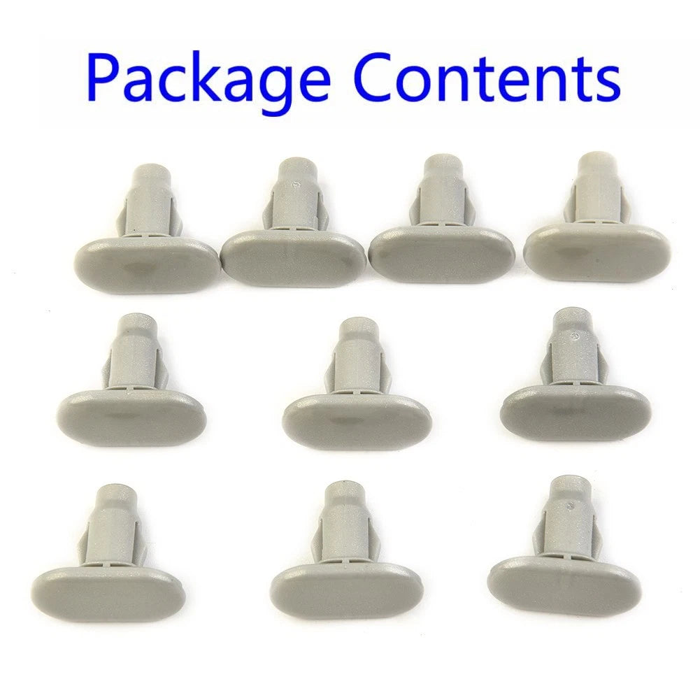 10 Pcs Gray Rocker Moulding Clips Car Set for Lexus GX470 2003-04 Panels