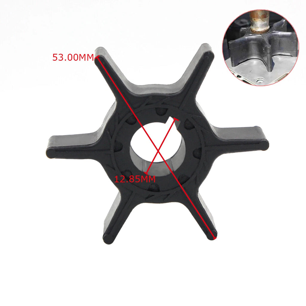 Water Pump Impeller for YAMAHA 2/4-Stroke 8/9.9/15/20 HP Outboard 63V-44352-01