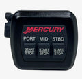 Mercury 87-895911, Red Letters , Stop Start Triple Engine Dash Mount Kit