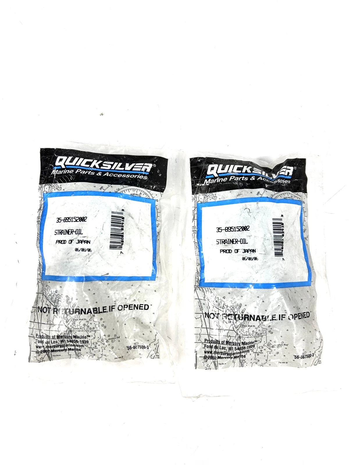 Quicksilver 35-895152002 , Oil Strainer , OEM - 2 Pack