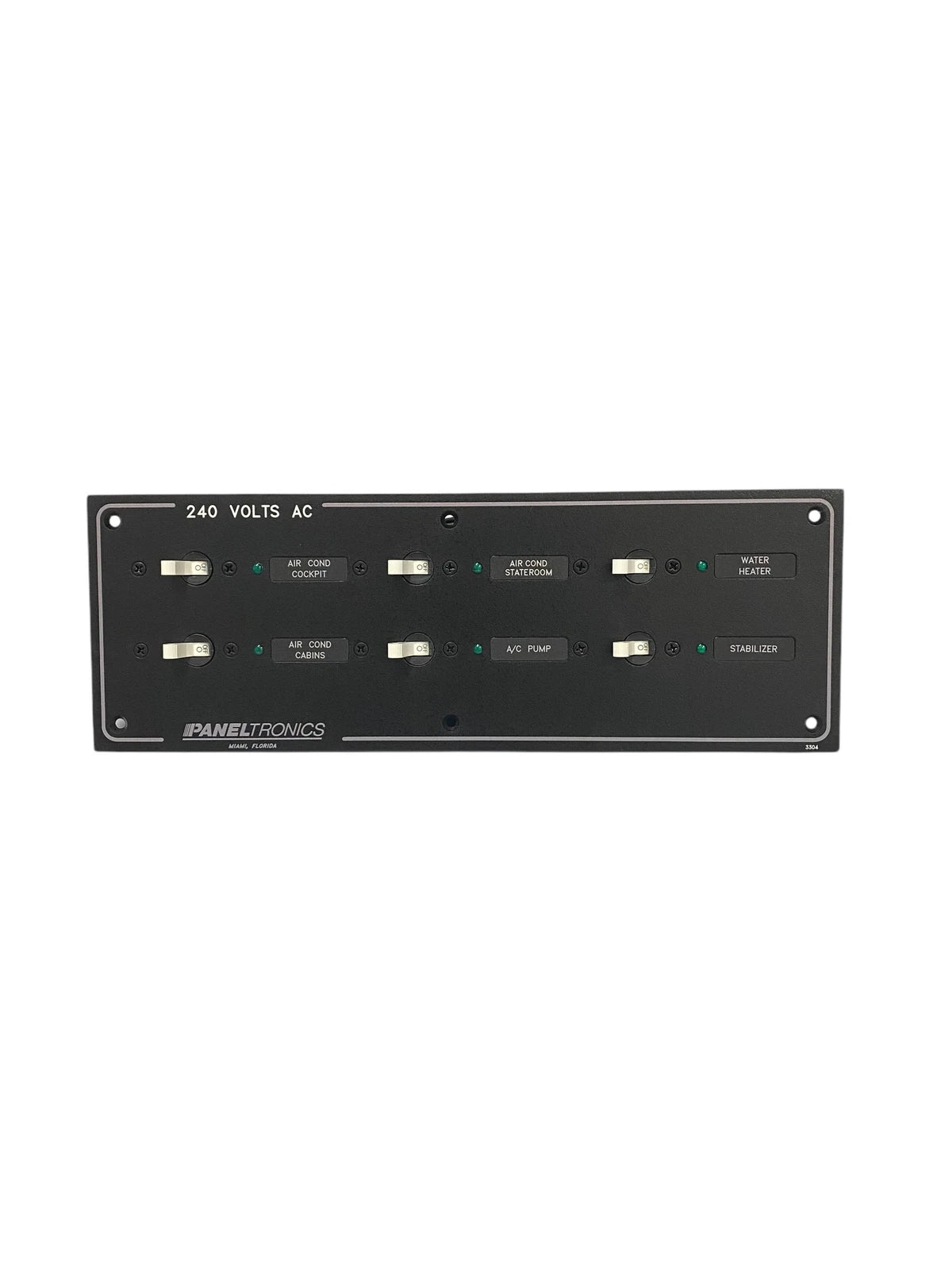 Paneltronics 240 Volt AC 6 Switch Panel