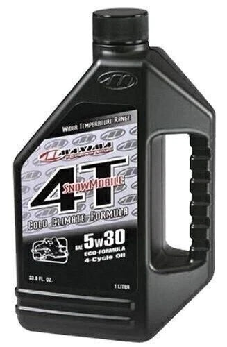 Maxima 4T Cold Climate Snowmobile Oil 5W30 4 Cycle Eng 1 Liter 15901