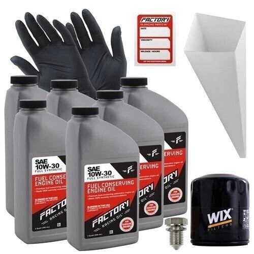 Factory Racing Parts 10W30 6Qt Oil Change Kit for Dodge Charger, Magnum, Nitro