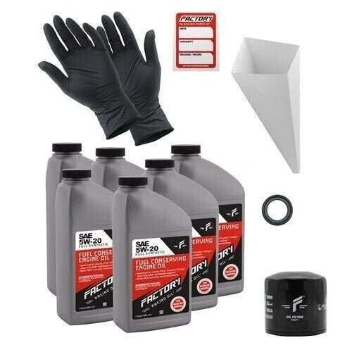 Factory Racing Parts 5W-20 6qt Oil Change Kit for Ford Explorer F150 F250 Taurus