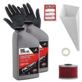 Factory Racing Parts SAE 10W-40 2qt Oil Change Kit Fits Kawasaki BN125, KFX450R