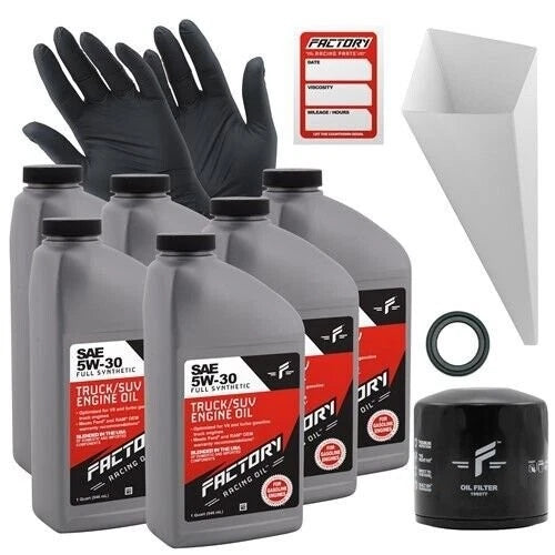 Factory Racing Parts 5W-30 6qt Oil Change Kit Fits Ford F150 F250 F350 Ranger